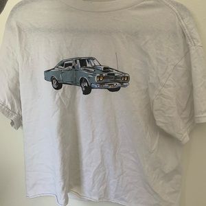 Brandy Melville Aleena Motor Show 1984 Crop Top